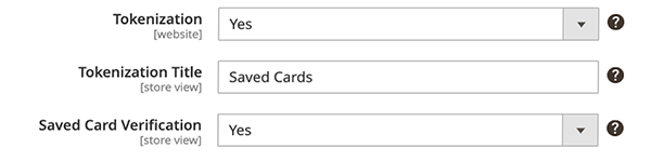Tokenization Settings